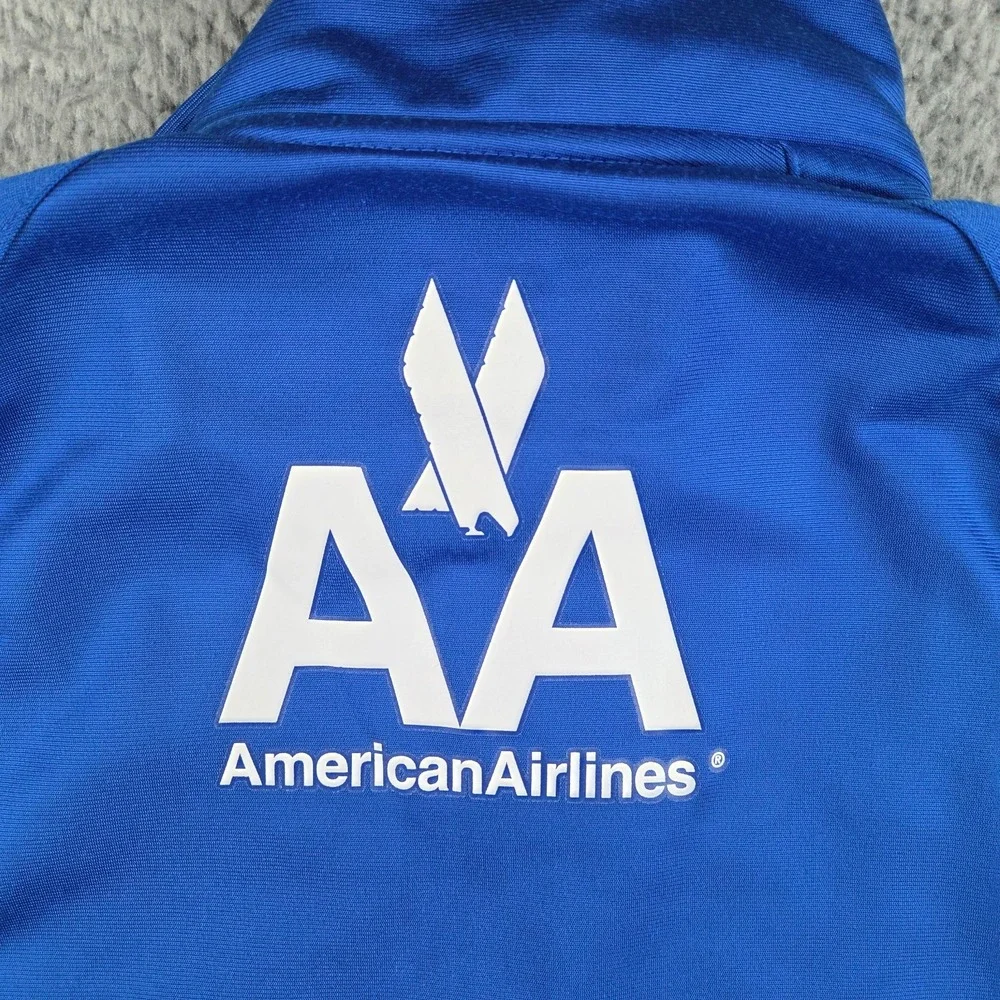 Bank of America Chicago Marathon Track‎ Jacket Mens Small Blue Full Zip